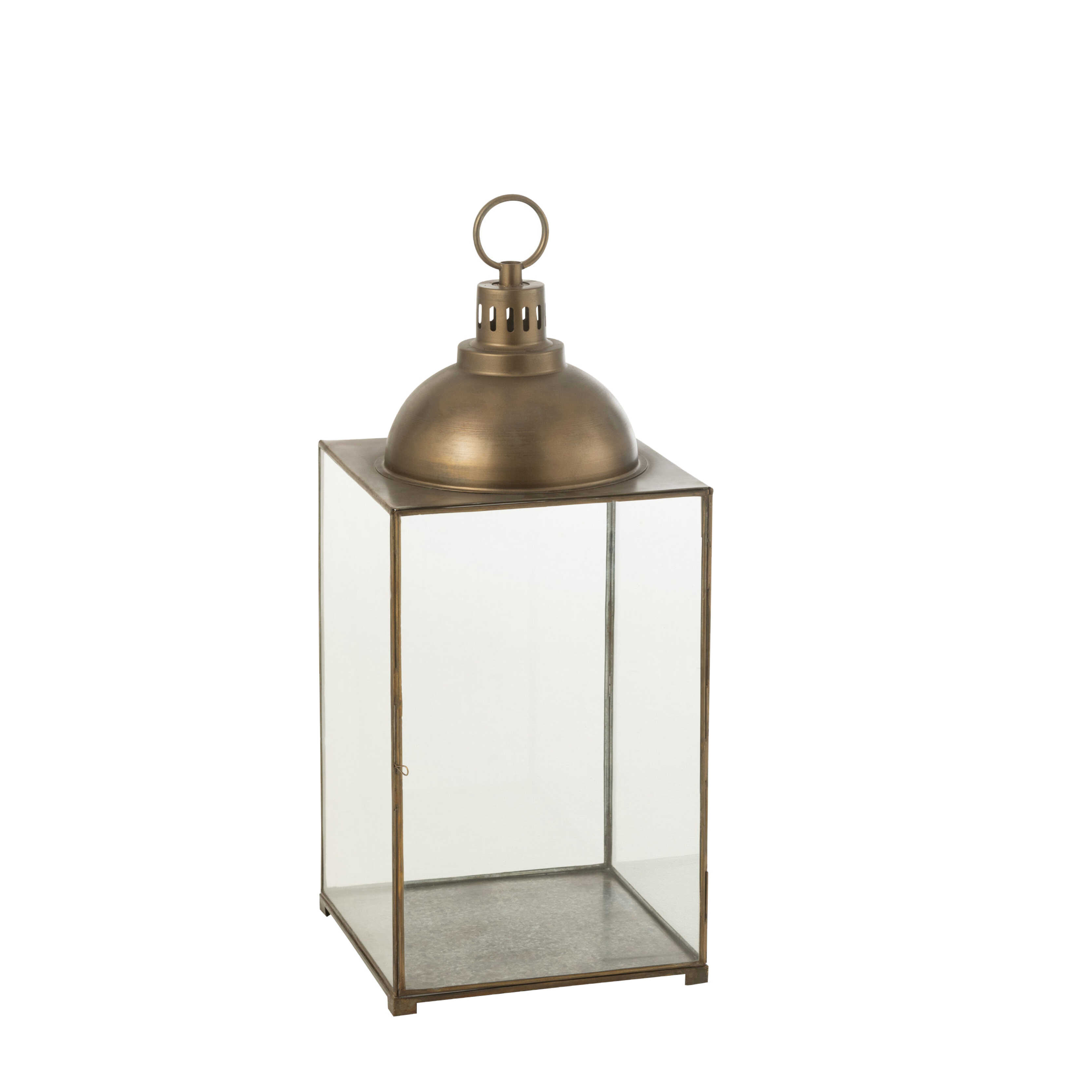 Kæmpe lanterne i bronze farvet jern - 85 cm