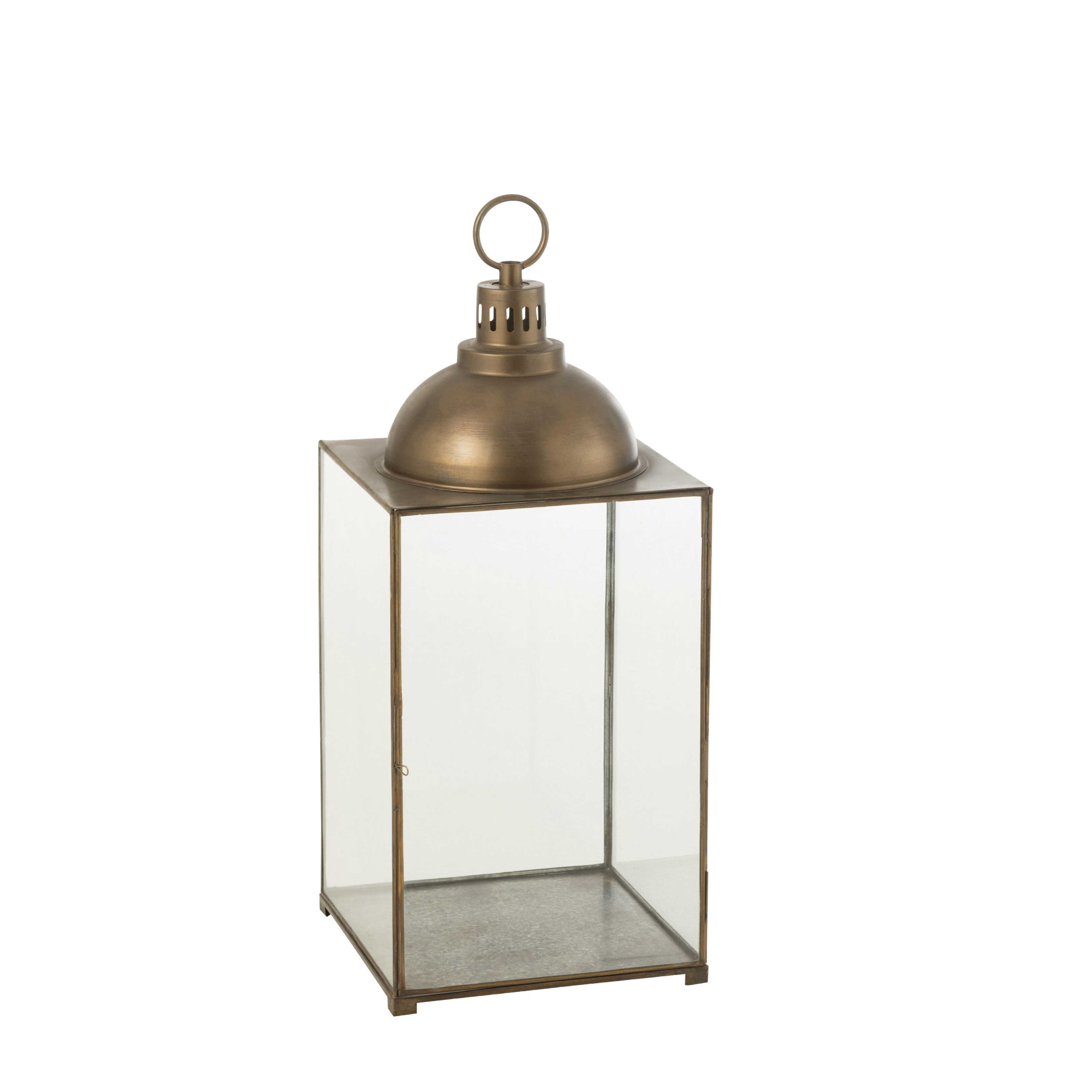 Kmpe lanterne i bronze farvet jern - 85 cm