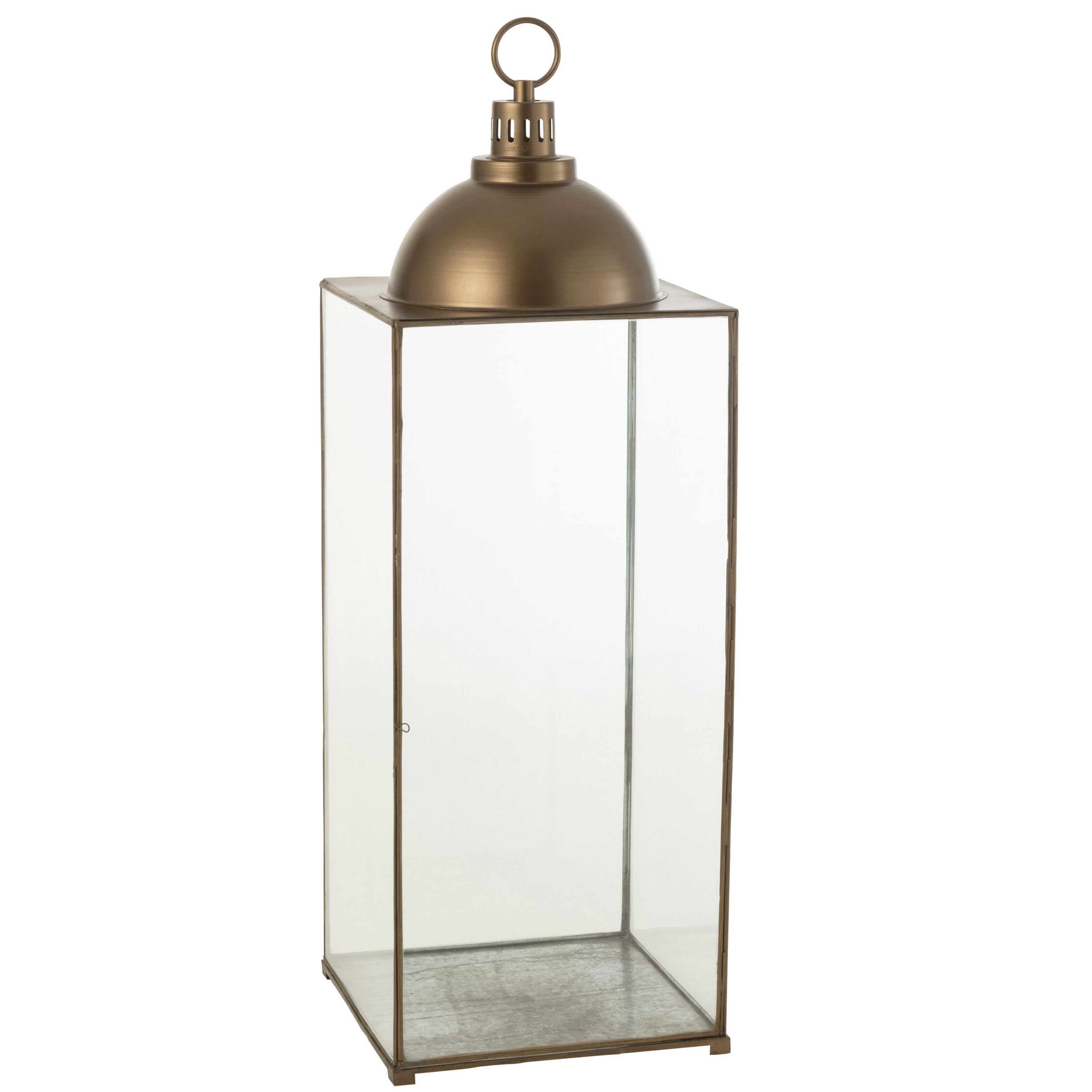Kmpe lanterne i bronze farvet jern - 121 cm