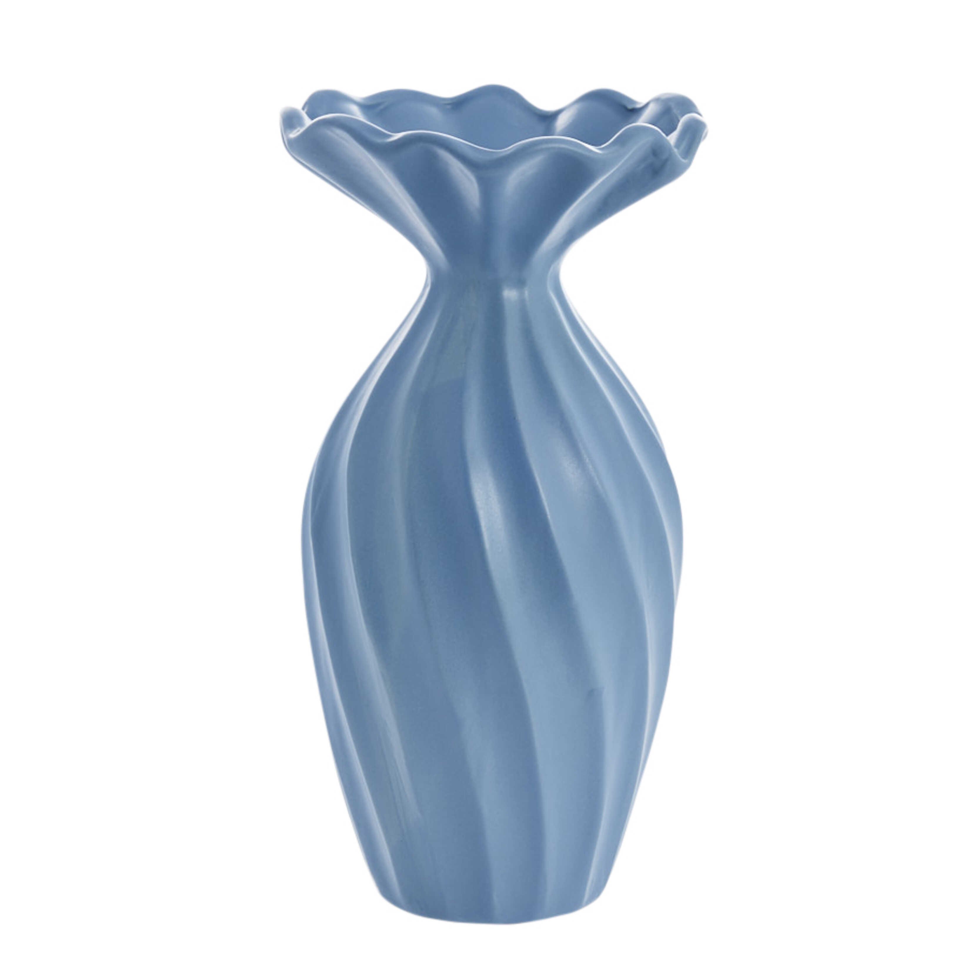 Bl Susille keramik vase fra Lene Bjerre - H 25 cm.