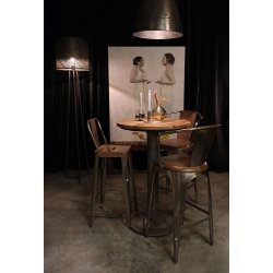 Copenhagen barstol - shiny med lder