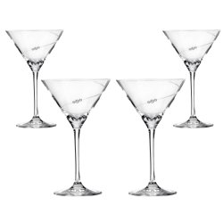 New Pen Cocktailglas med Swarovski krystaller - 4 stk. 