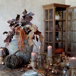 Marseille vitrineskab med 2 lger i natur