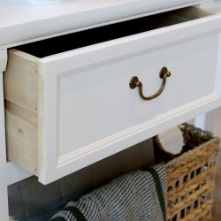 Marseille anretterbord i hvid