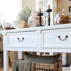 Marseille anretterbord i hvid