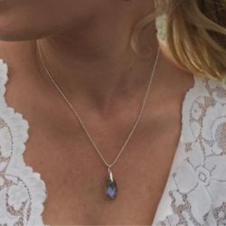 Facet Drop Halskde "Crystal Paradise Shine"