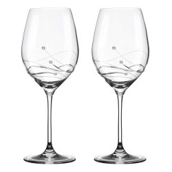 Clio Rdvinsglas med Swarovski krystaller - 2 stk.