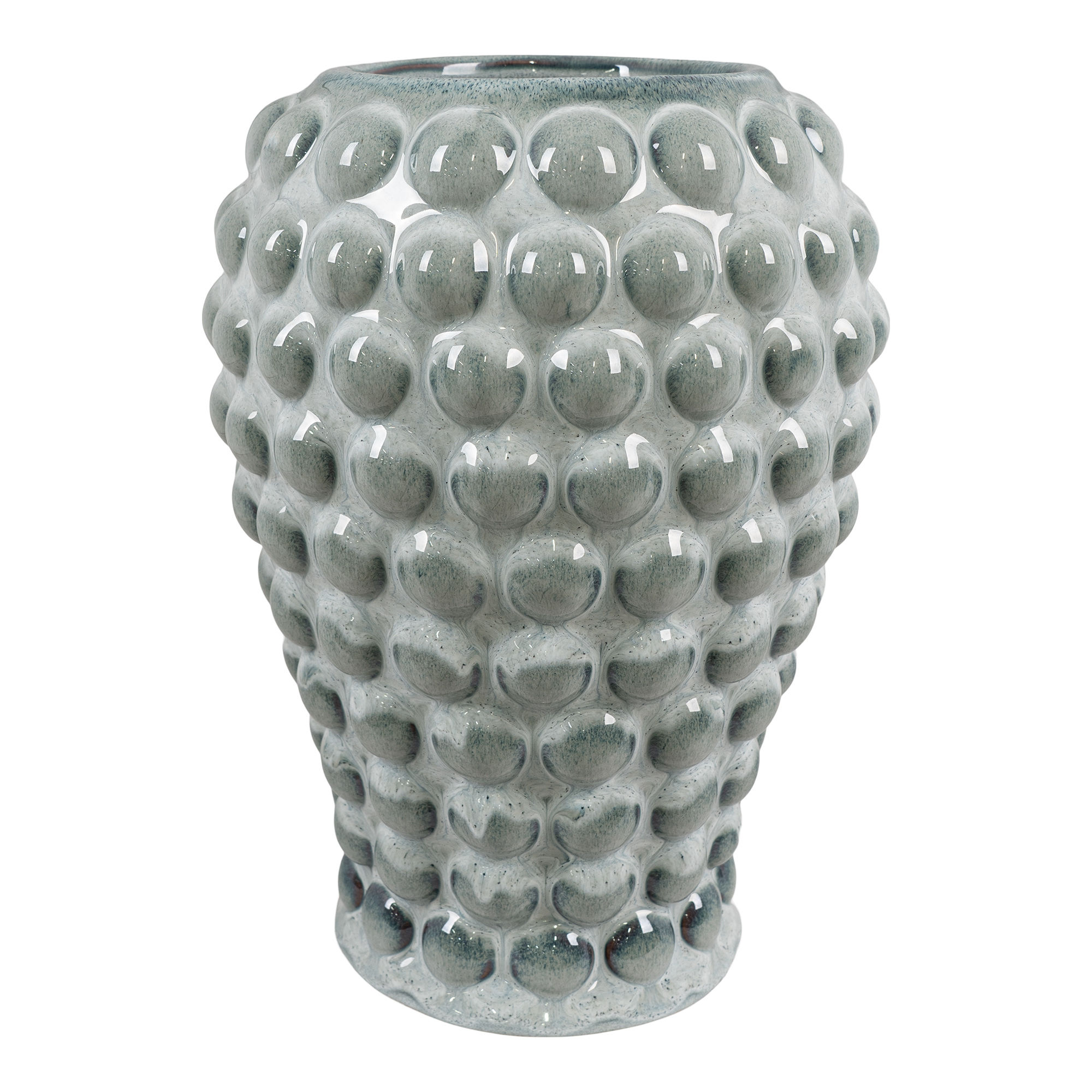 Blågrøn vase i keramik