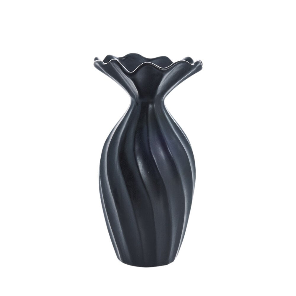 11: Sort Susille keramik vase fra Lene Bjerre - H 25 cm