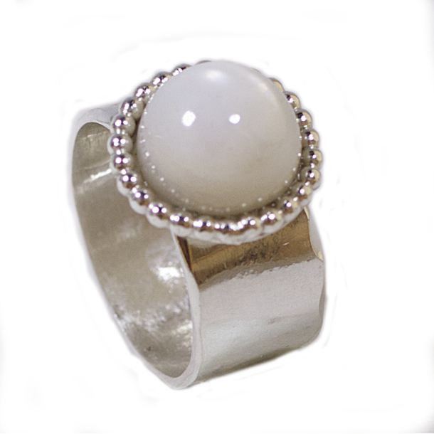 MOON ring - hvid
