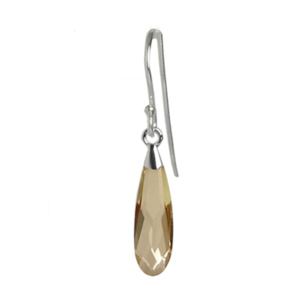 Raindrop rering "Crystal Golden Shadow"/slv