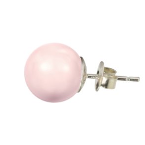 Klassisk perle�rering med perle i Crystal Roseline