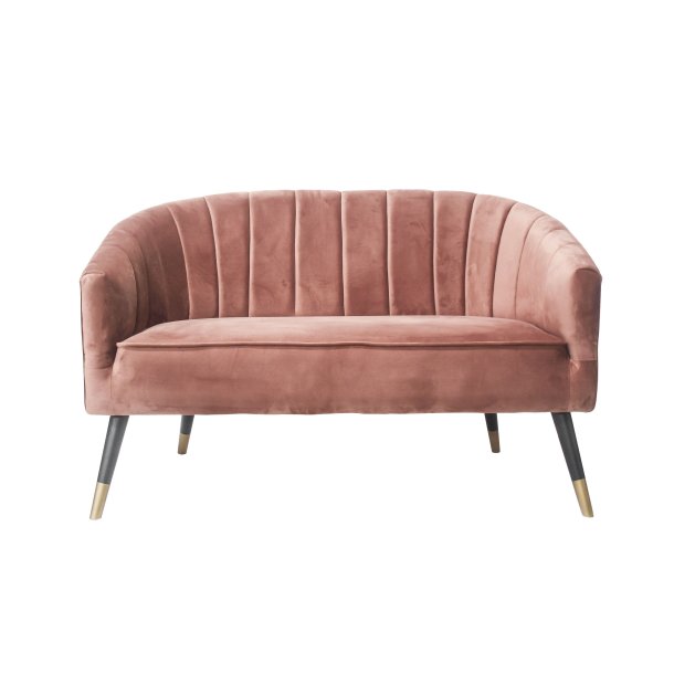 2-personers Sofa Royal i rosa