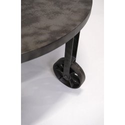 Rundt sofabord p hjul