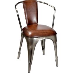 LIVING Stol polstret - shiny med lder