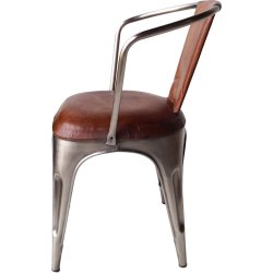 LIVING Stol polstret - shiny med lder