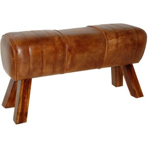 Rex lang skammel/puf i quiltet lder