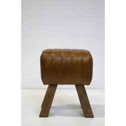 Rex lille skammel i brunt lder