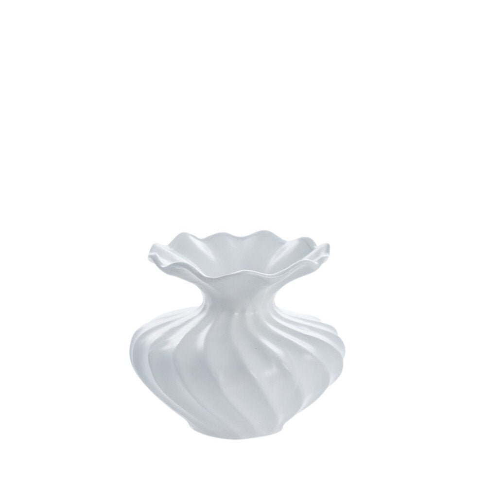 Hvid Susille keramik vase fra Lene Bjerre - H 14 cm