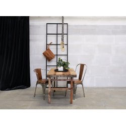 LIVING Stol polstret - shiny med lder