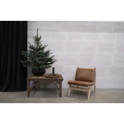 James loungestol med brune lderhynder