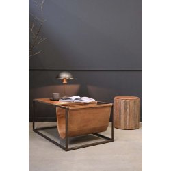 lampebord/skammel med hjul i genbrugstr