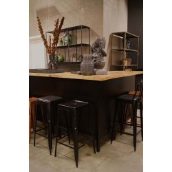 Trademark Living Copenhagen barstol - antiksort