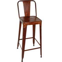 Trademark Living Copenhagen barstol - rust med lder