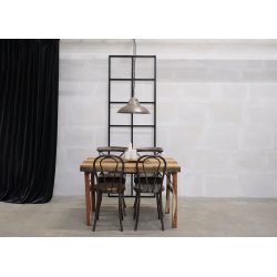 Sitt - rund stolehynde i lder - brun