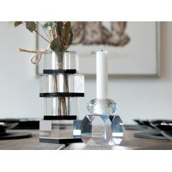 Daisy klar krystal lysestage 10 cm