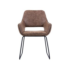 Angel spisebordsstol i brun PU