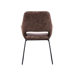 Angel spisebordsstol i brun PU