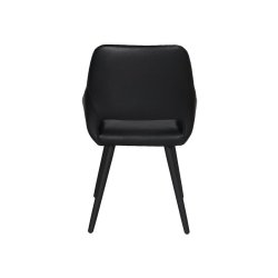 Frida spisebordsstol i sort PU