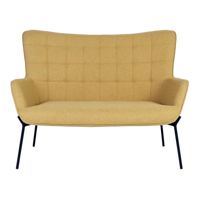 Glasgow 2-personers sofa i karrygul