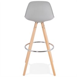 Gr barstol med ben i bg - ANAU 