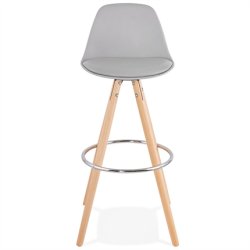 Gr barstol med ben i bg - ANAU 