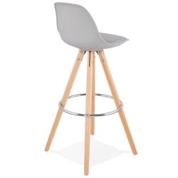Gr barstol med ben i bg - ANAU 