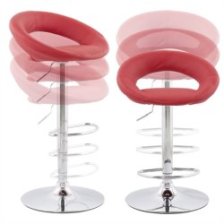 Rd barstol - ATLANTIS 