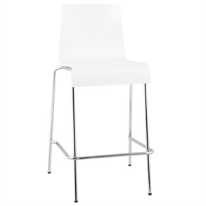 Hvid barstol - kan stables - COBE 