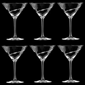 New Pen Cocktailglas med Swarovski krystaller - 6 stk. 
