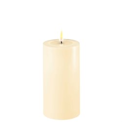 Cream LED bloklys - : 7,5 cm x 15 cm