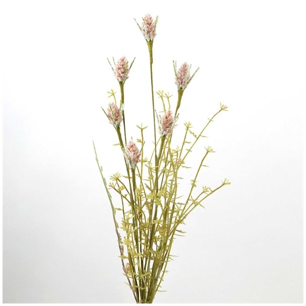 Creamfarvet grs med et touch af lys lilla - 55 cm