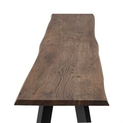 Bnk i mrkt olieret eg - 3 cm x 37 cm x 200 cm