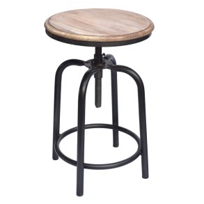 Drejeskammel med lyst sde - justerbar i hjden