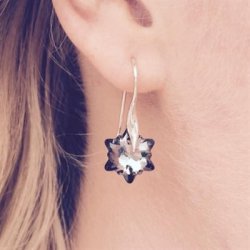 Edelweiss reringe - "Crystal Silver Night"/slv