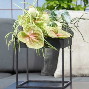 Firkantet opsats til blomster, lys, brød, frugt...
