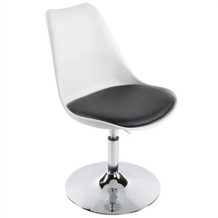 VICTORIA - hvid stol med sort sde