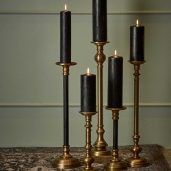 Lysestage med sort tr - 40 cm