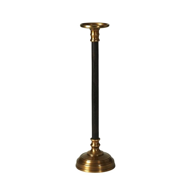Lysestage med sort tr - 50 cm