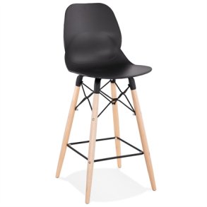 Sort barstol - MARCEL mini 